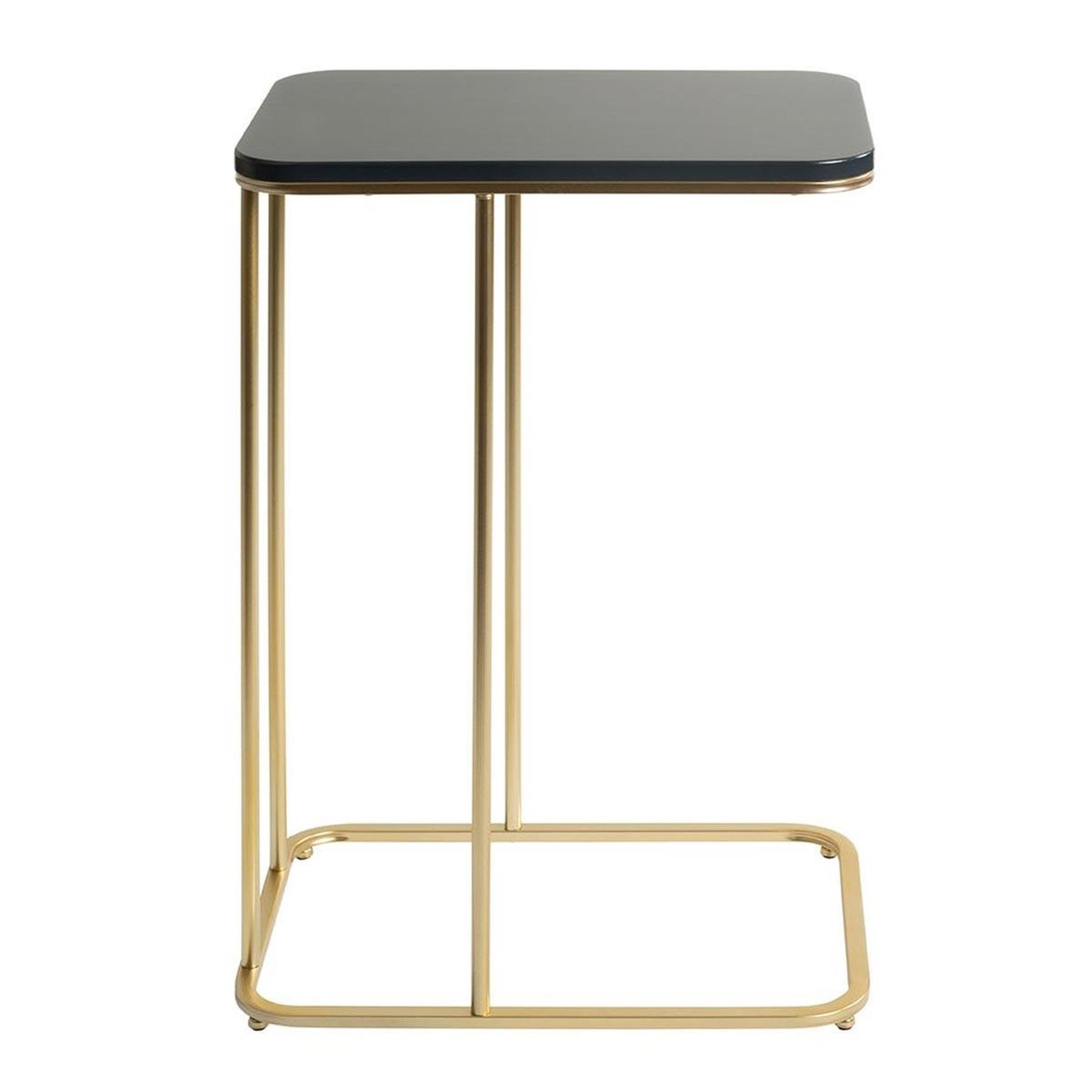 Voir la diapositive 2 : Paris Prix Table d'appoint design  alba  67cm noir & or