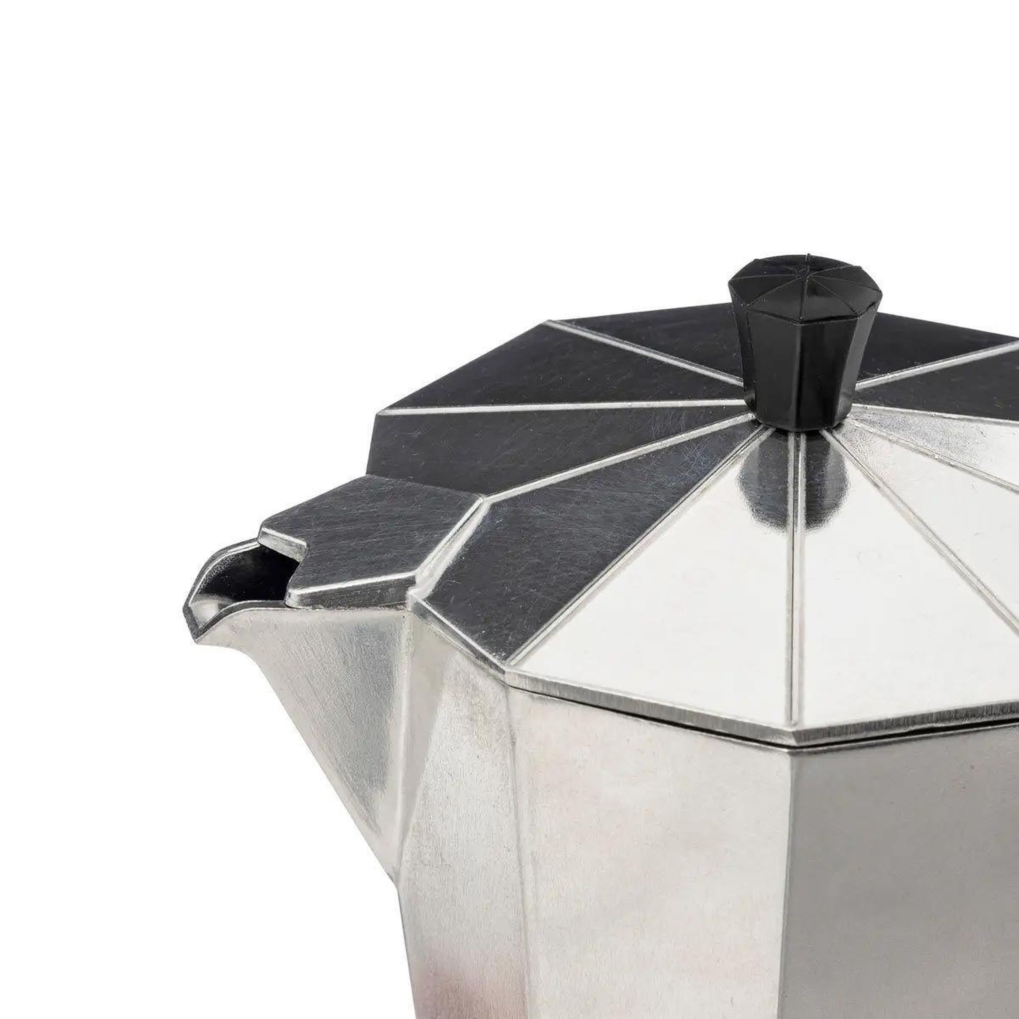 Voir la diapositive 4 : SECRET DE GOURMET Cafetière italienne  9 tasses  21cm argent