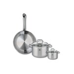 ELO Ensemble de 1 Poêle de cuisson 28 cm et 2 faitouts 12 et 20 cm Elo Profi Citrin