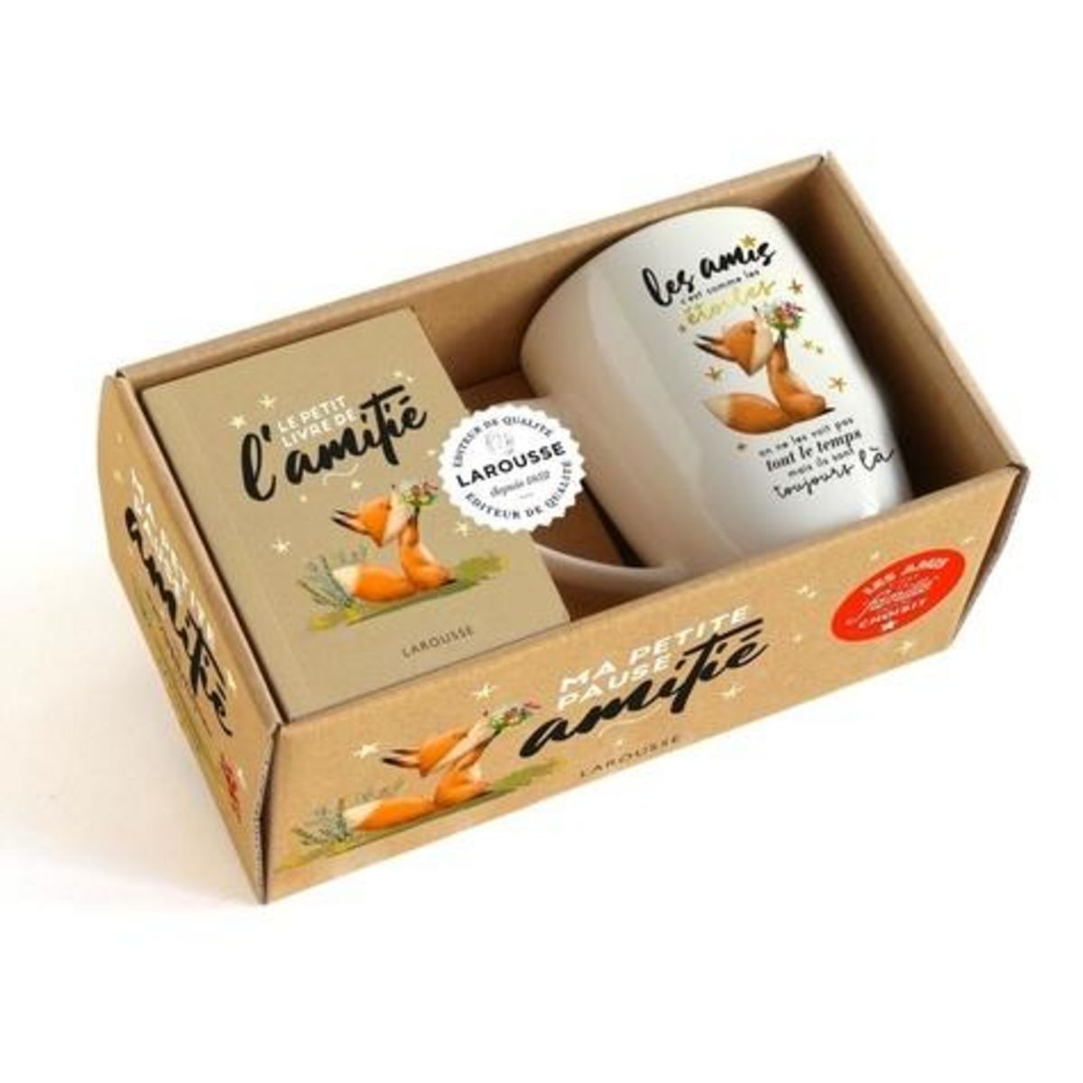 MA PETITE PAUSE AMITIE. COFFRET AVEC UN MUG EN CERAMIQUE ET UN LIVRET POUR CELEBRER L'AMITIE, Florange Jeanne
