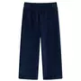 VIDAXL Pantalons pour enfants velours cotele bleu marine 140