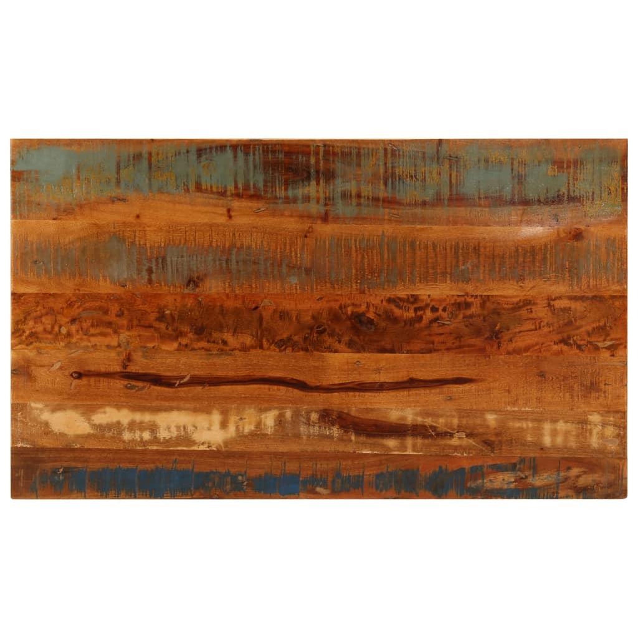 Voir la diapositive 4 : VIDAXL Table basse et etagere 100x60x35 cm Bois de recuperation solide