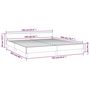 Voir la diapositive 6 : VIDAXL Cadre de lit sans matelas noir 160x200 cm tissu