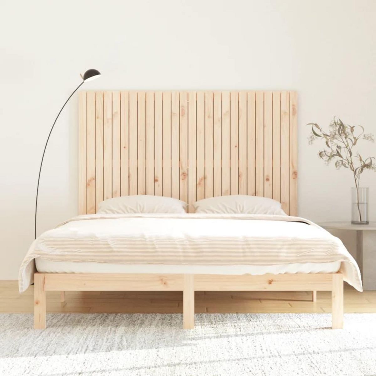 VIDAXL Tete de lit murale 166x3x110 cm Bois massif de pin