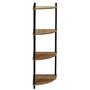 Voir la diapositive 2 : Paris Prix Étagère d'Angle 4 Niveaux  Carol  112cm Marron