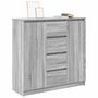 Voir la diapositive 4 : VIDAXL Buffet et tiroirs sonoma gris 100,5x35x98,5cm bois d'ingenierie