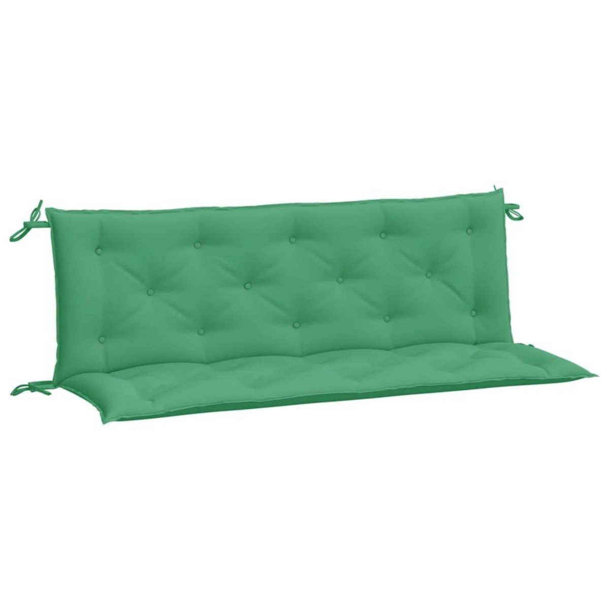 VIDAXL Coussins de banc jardin lot de 2 vert 150x50x7 cm tissu Oxford
