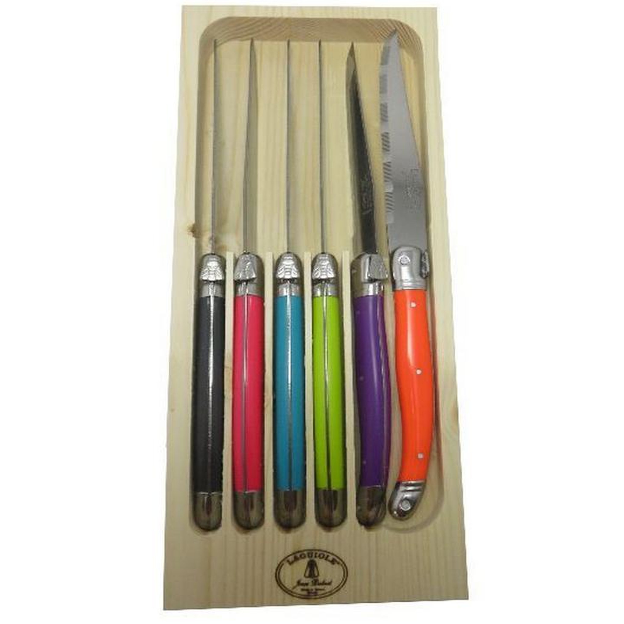 Voir la diapositive 2 : Jean dubost Coffret de 6 couteaux à steak - loo60011ton