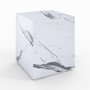Voir la diapositive 1 : Rendez vous déco Table d'appoint effet marbre blanche - Lison