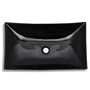 Voir la diapositive 3 : VIDAXL Vasque rectangulaire ceramique Noir pour salle de bain