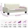 Voir la diapositive 6 : VIDAXL Lit pour chien creme 70x45x30 cm similicuir