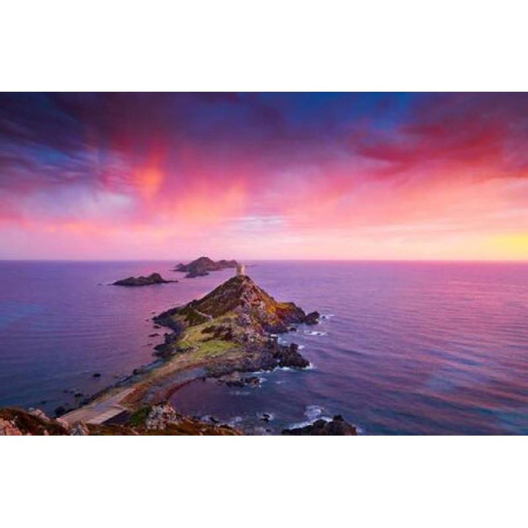 Voir la diapositive 2 : ALIZE Puzzle 500 pièces Pointe de la Parata – Corse – Paysage côtier – Adulte – Alizé