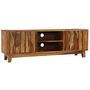 Voir la diapositive 3 : VIDAXL Meuble TV Bois massif de Sesham 118 x 30 x 40 cm