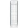 Voir la diapositive 4 : VIDAXL Panier de gabions arque 150x50x140/160 cm Fer galvanise