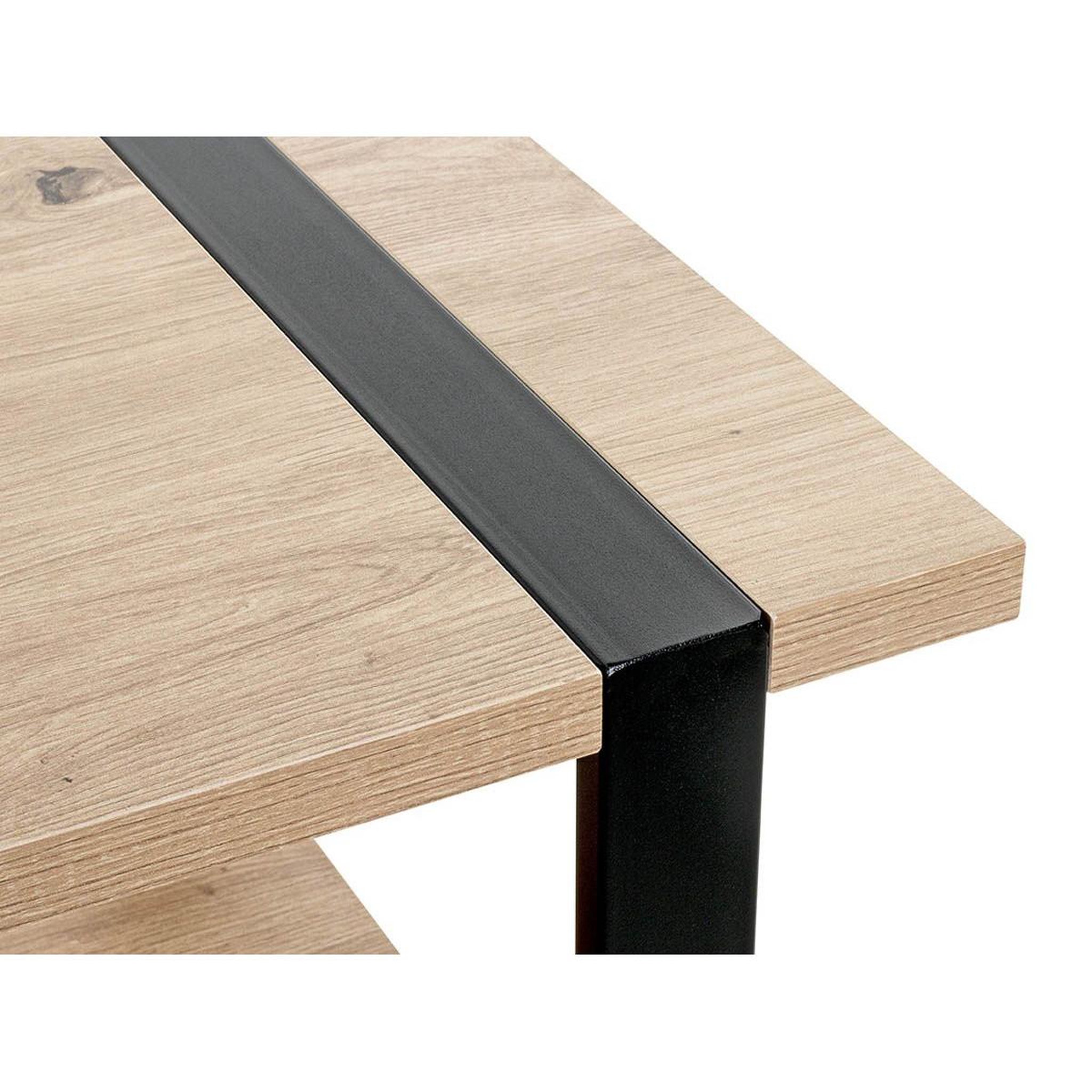Voir la diapositive 4 : Paris Prix Table d'Appoint  Miranda  45cm Chêne & Noir