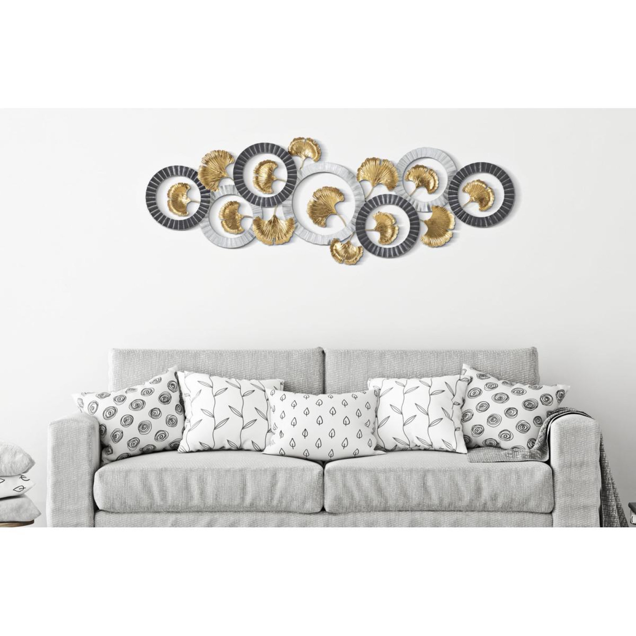 Voir la diapositive 5 : Paris Prix Décoration murale en métal  artyb  127cm multicolore