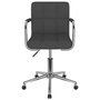 Voir la diapositive 2 : VIDAXL Chaise pivotante de salle a manger Gris fonce Tissu