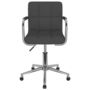 Voir la diapositive 2 : VIDAXL Chaise pivotante de salle a manger Gris fonce Tissu