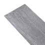 Voir la diapositive 4 : VIDAXL Dalles de plancher PVC 5,02 m^2 2 mm autoadhesif gris bois mat