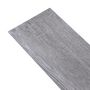 Voir la diapositive 4 : VIDAXL Dalles de plancher PVC 5,02 m^2 2 mm autoadhesif gris bois mat