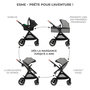 Voir la diapositive 3 : KINDERKRAFT Poussette multifonctionnelle 3 en 1 ESME PRO