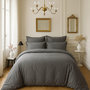 Voir la diapositive 2 : BATON ROUGE Parure housse de couette 100% satin de coton 105 fils fonce