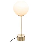 ATMOSPHERA Lampe droite à poser Dris Noire et blanche - H. 43 cm