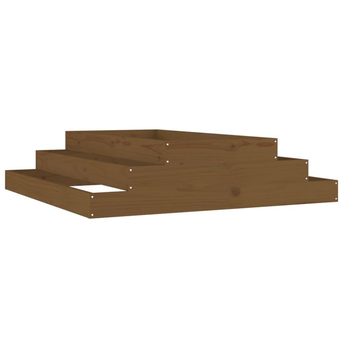 VIDAXL Jardiniere Marron miel 110x110x27 cm Bois massif de pin