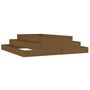 Voir la diapositive 2 : VIDAXL Jardiniere Marron miel 110x110x27 cm Bois massif de pin