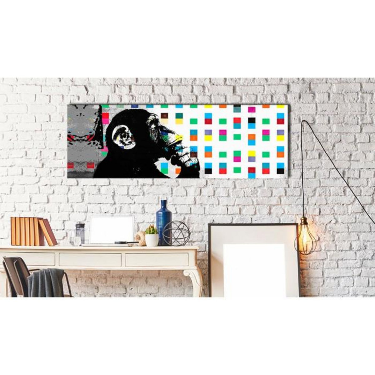 Paris Prix Tableau Imprimé  Banksy - the Thinker Monkey