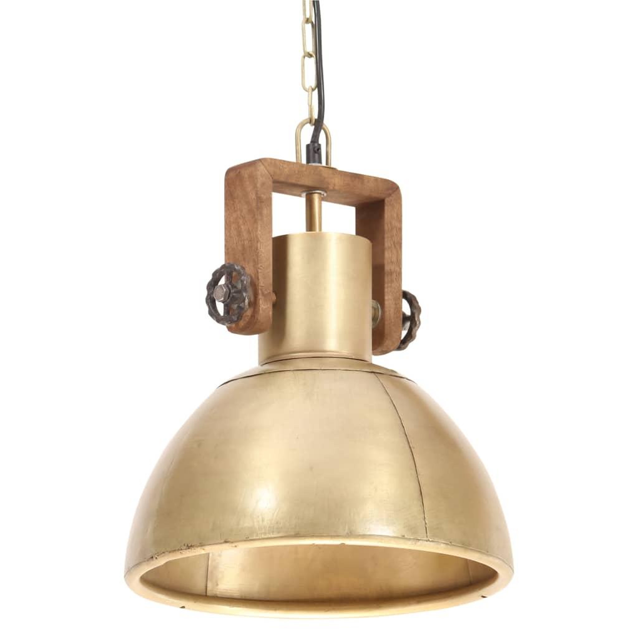 Voir la diapositive 2 : VIDAXL Lampe suspendue industrielle 25 W Laiton Rond 30 cm E27