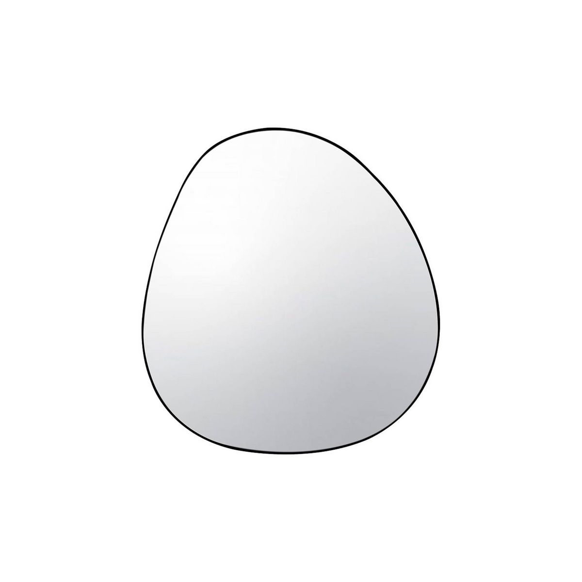 SWEEEK Miroir organique en métal noir HARPER