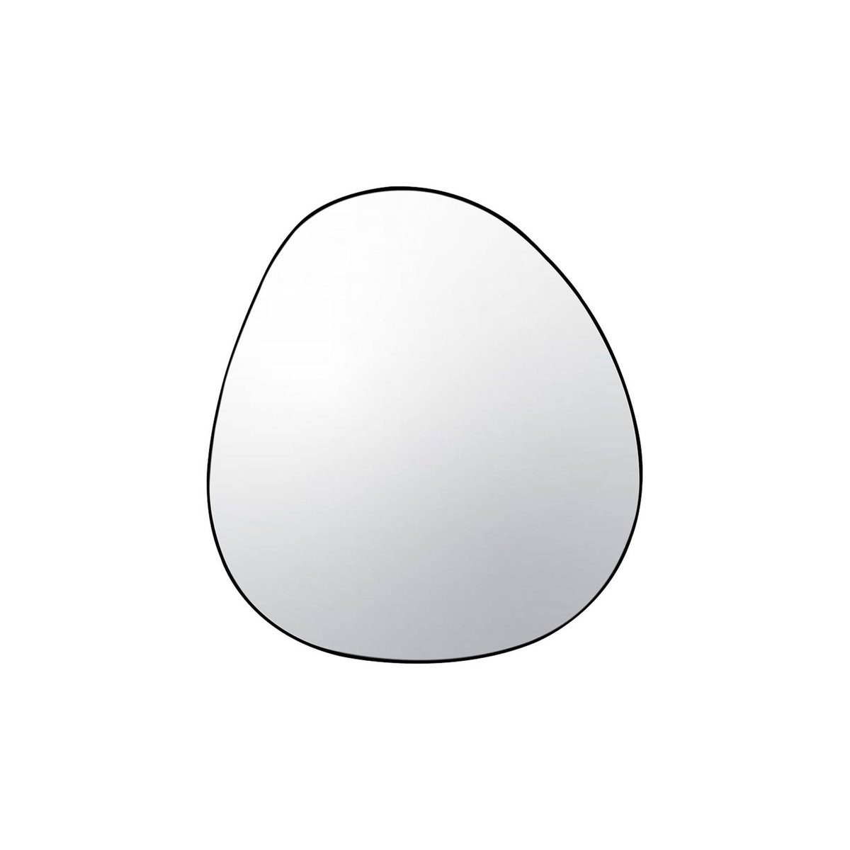 SWEEEK Miroir organique en métal noir HARPER