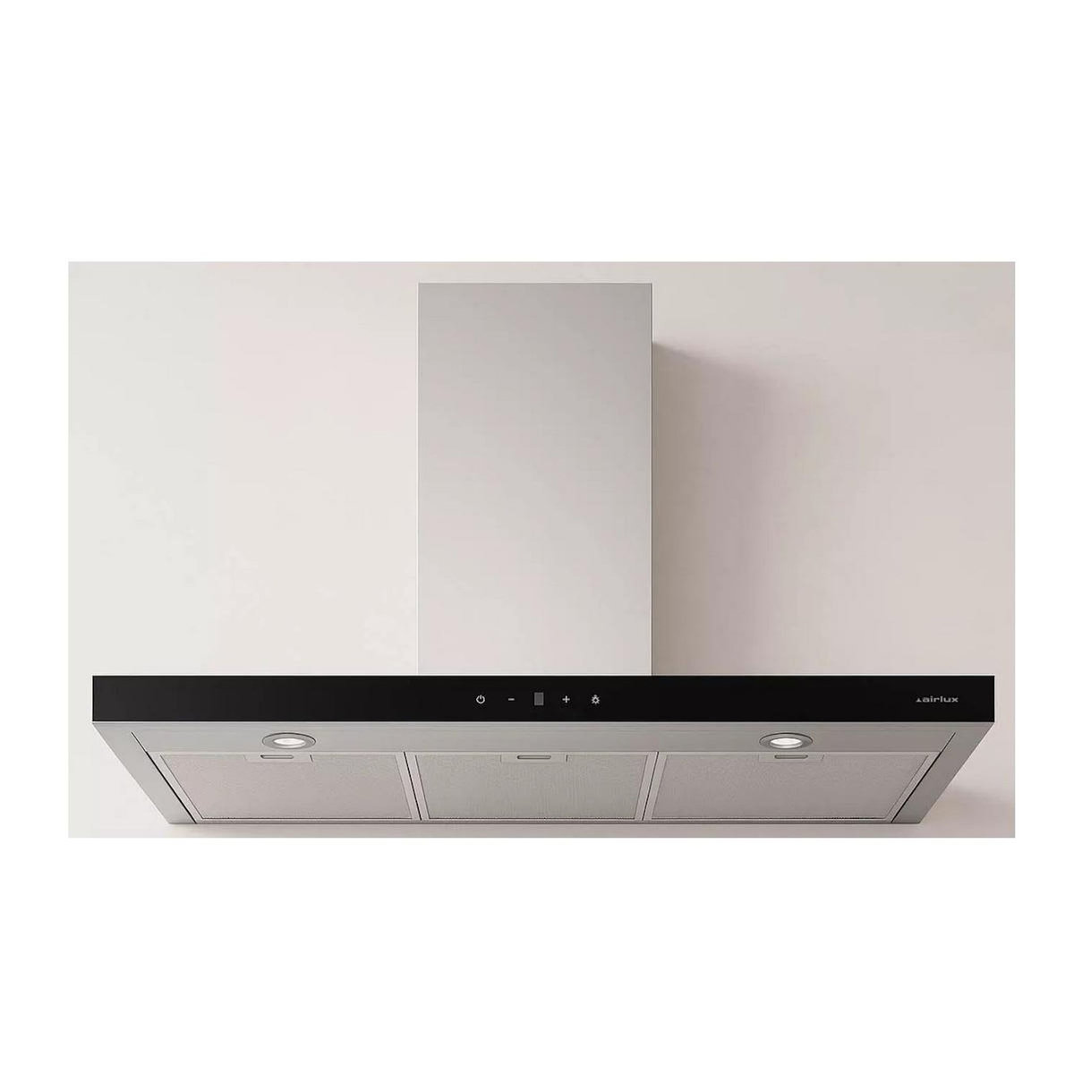 Airlux Hotte décorative murale 90cm 636 m3/h inox - AHBS960SS