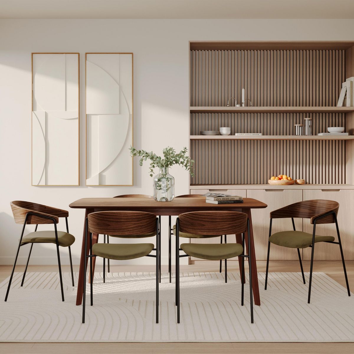 Rendez vous déco Table rectangulaire 6 personnes en bois clair 150 cm - Oman