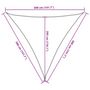 Voir la diapositive 6 : VIDAXL Parasol en PEHD triangulaire 3,6 x 3,6 x 3,6 m Anthracite