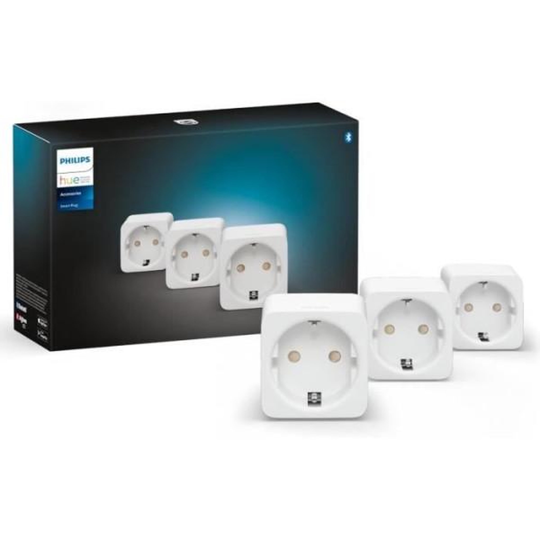 PHILIPS HUE Lot de 3 prises connectées - PHILIPS HUE - Blanc