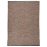 VIDAXL Tapis a tissage plat d'exterieur 160x230 cm Marron
