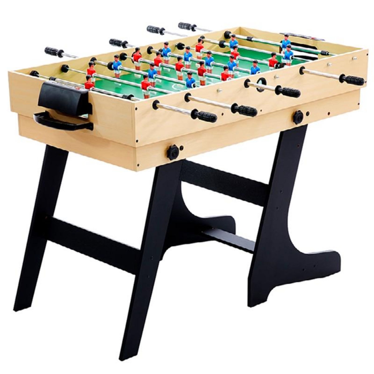 MISTER BABYFOOT Table multi-jeux 12 en 1 pliable hêtre - Benzy