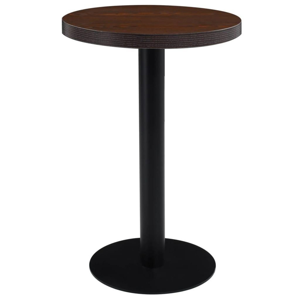 VIDAXL Table de bistro Marron fonce 50 cm MDF