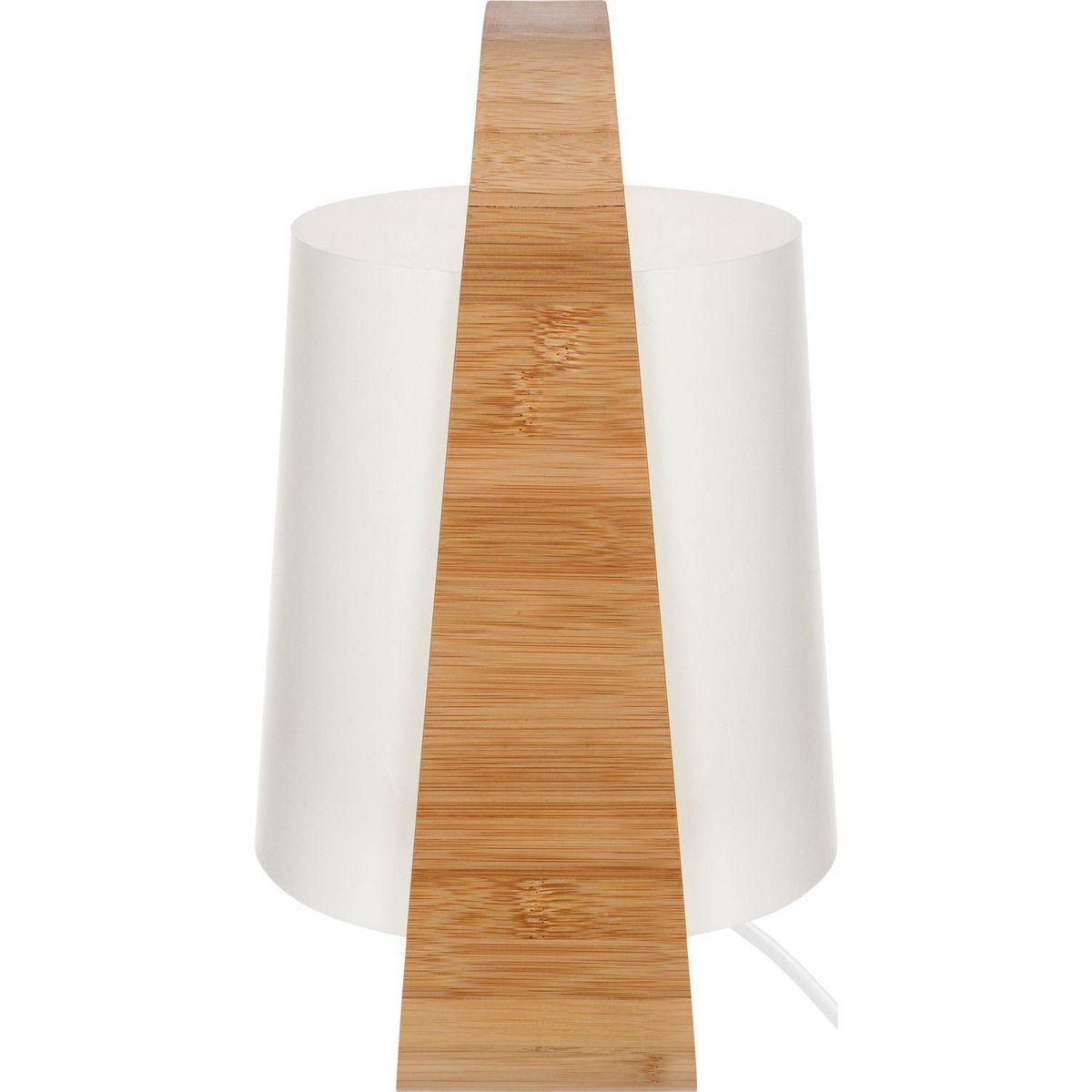 ATMOSPHERA Lampe en bambou Life - H. 35 cm - Blanc