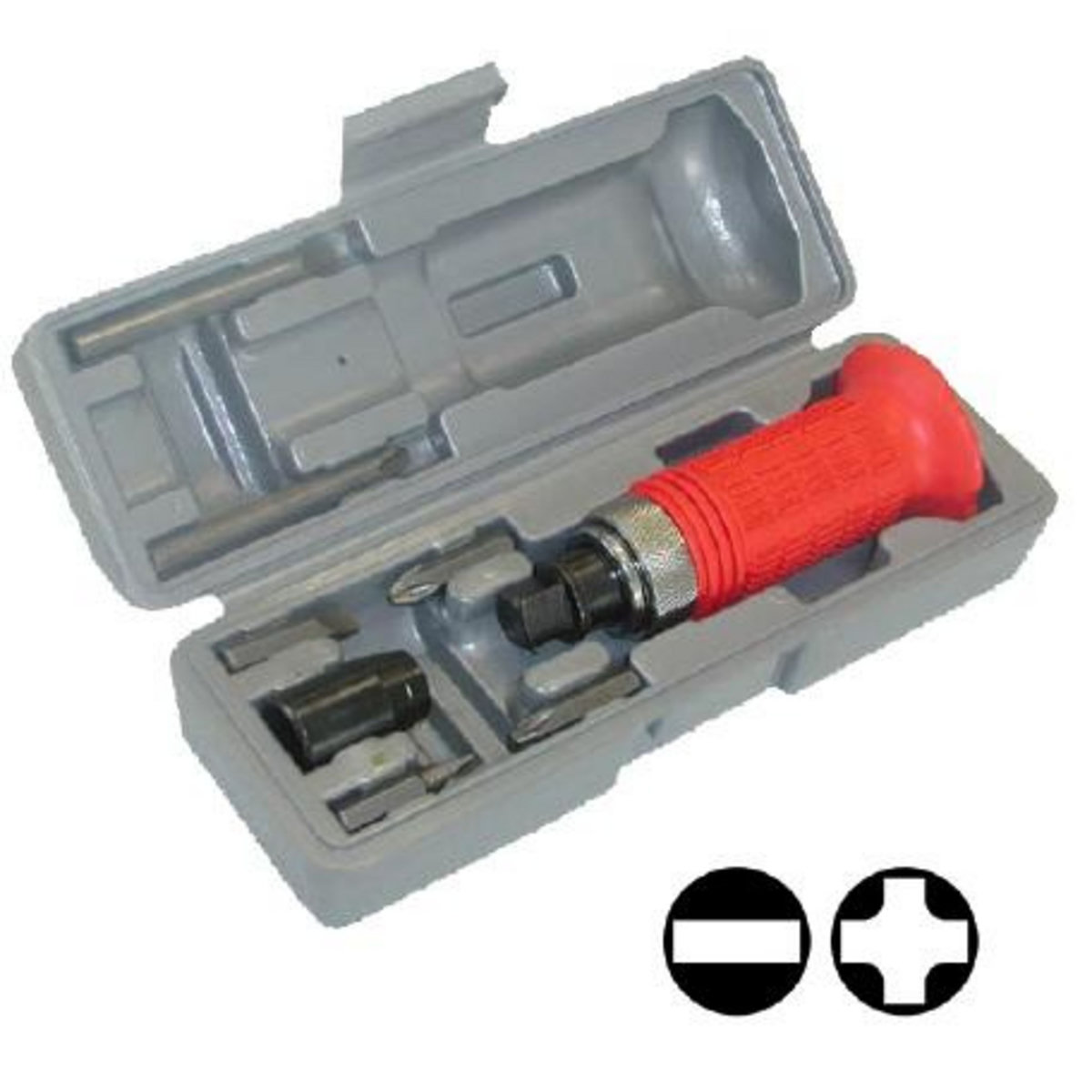 OUTIFRANCE Coffret tournevis à frapper 6 embouts