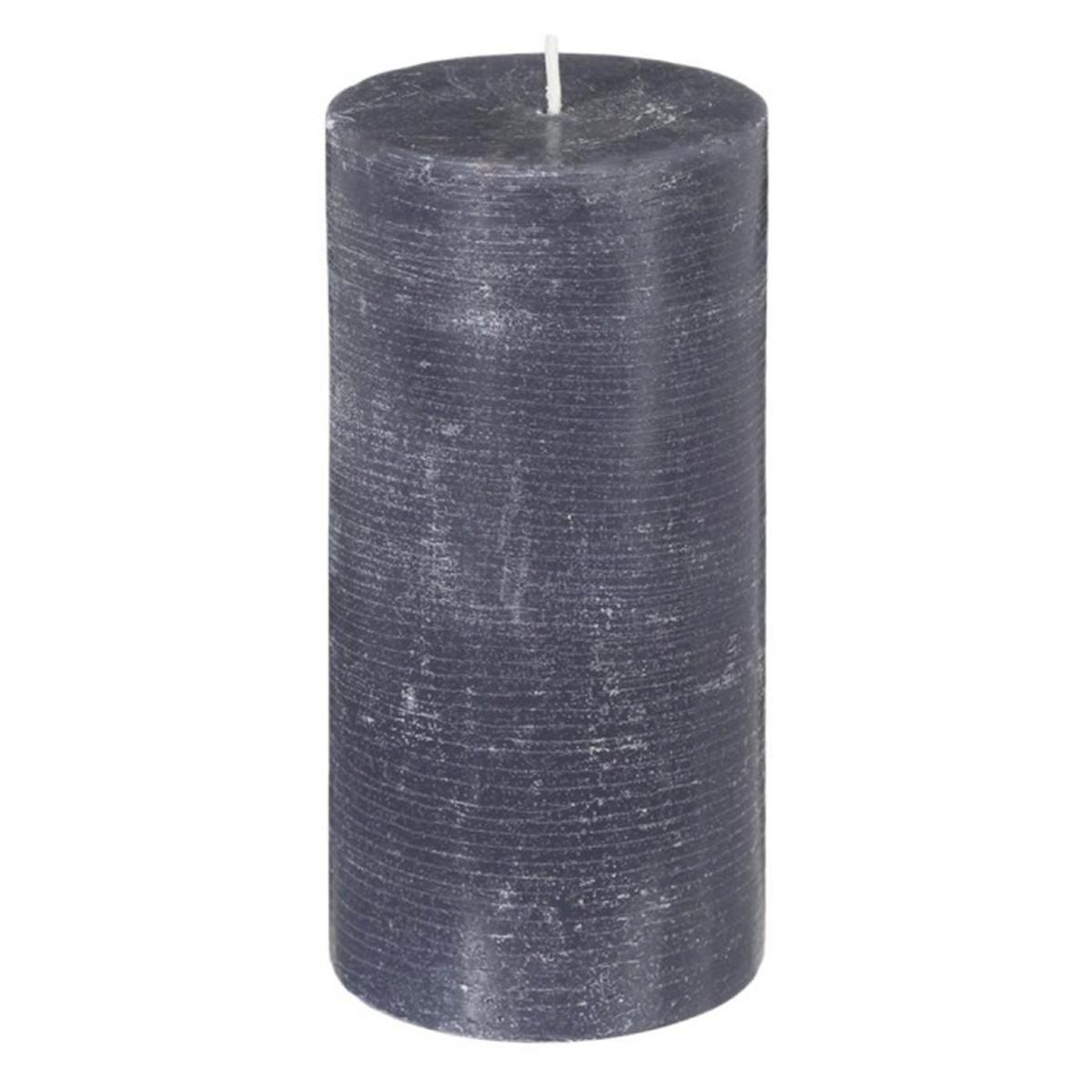 COMPTOIR DE LA BOUGIE Bougie cylindrique  rustic  14cm gris