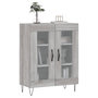 Voir la diapositive 3 : VIDAXL Buffet sonoma gris 69,5x34x90 cm bois d'ingenierie