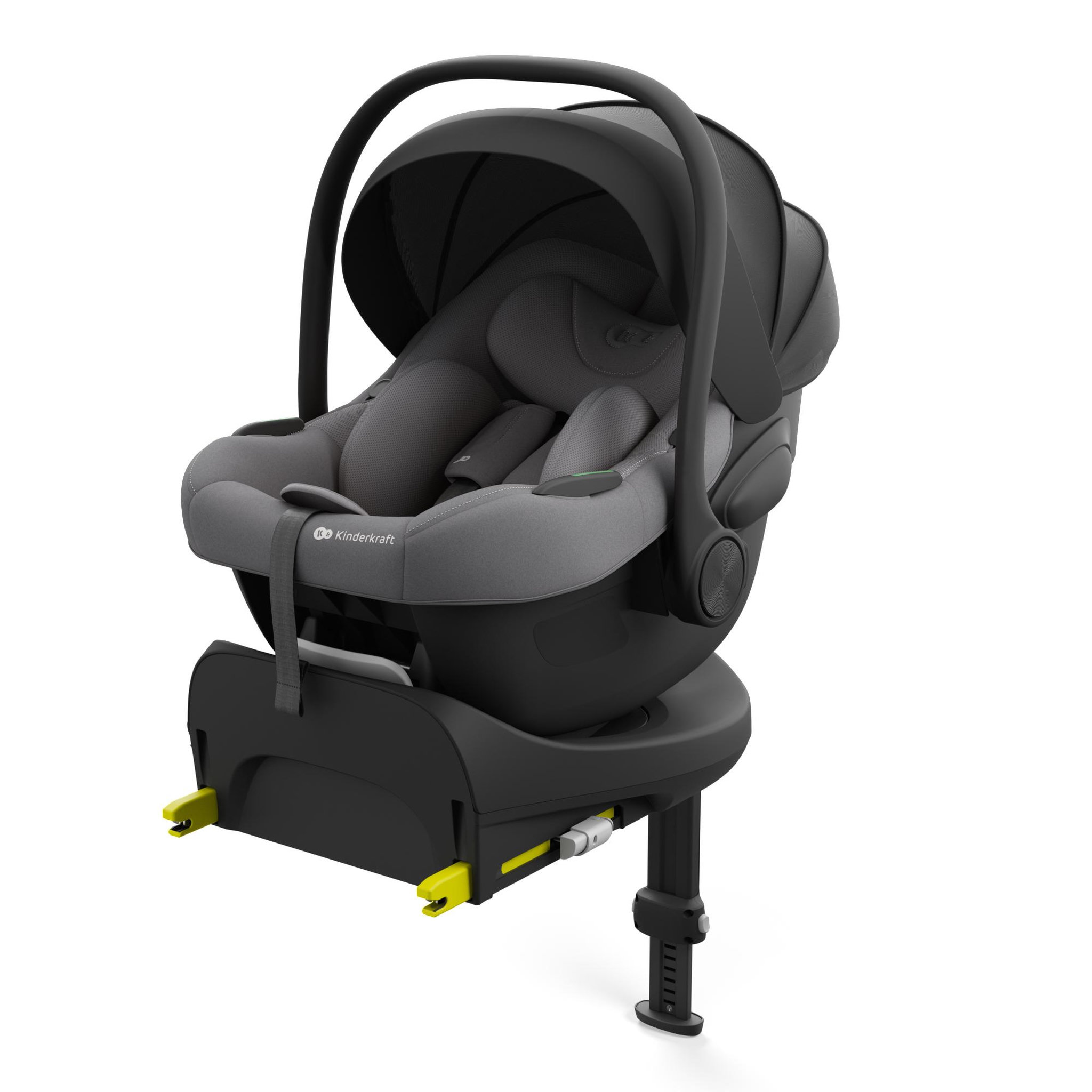 Voir la diapositive 1 : KINDERKRAFT Siège auto isofix bébé rotatif léger