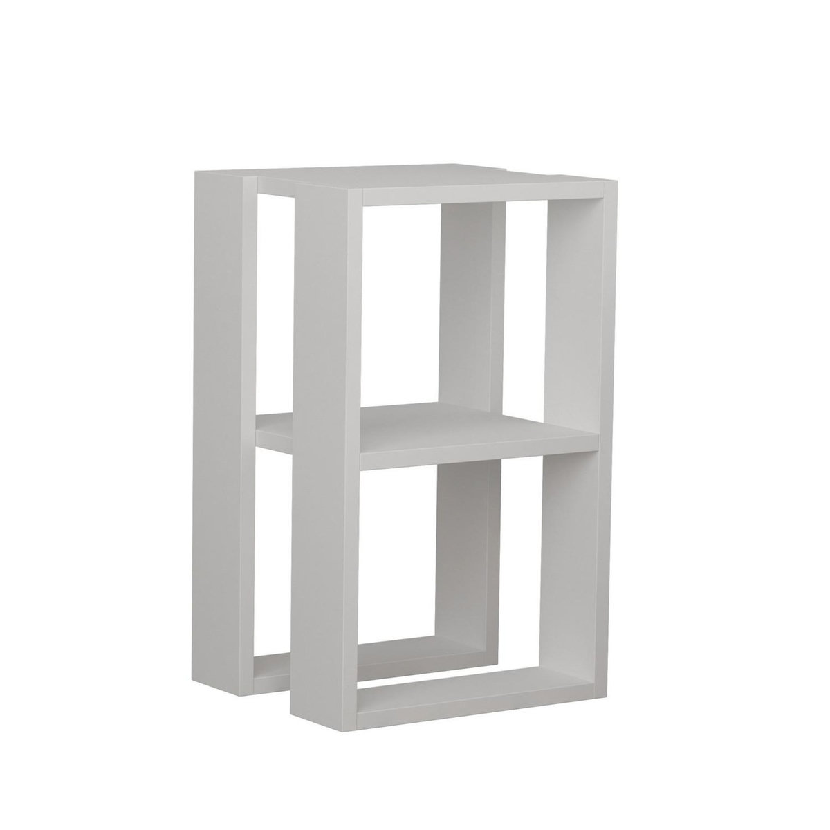 Habitat et Jardin Table de chevet en bois  Lonie  30 x 30 x 55 cm - Blanc