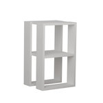 Habitat et Jardin Table de chevet en bois  Lonie  30 x 30 x 55 cm - Blanc