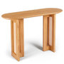 Voir la diapositive 1 : Paris Prix Console Design Cannage  Bohème  120cm Chêne Clair