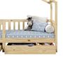 Voir la diapositive 6 : IDIMEX Lit cabane ELEA avec tiroirs, 90 x 190 cm en pin massif