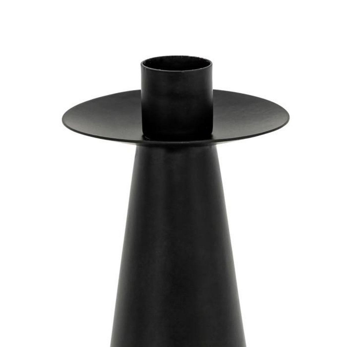 ATMOSPHERA Lot de 2 Bougeoirs en Métal  Automne  24cm Noir